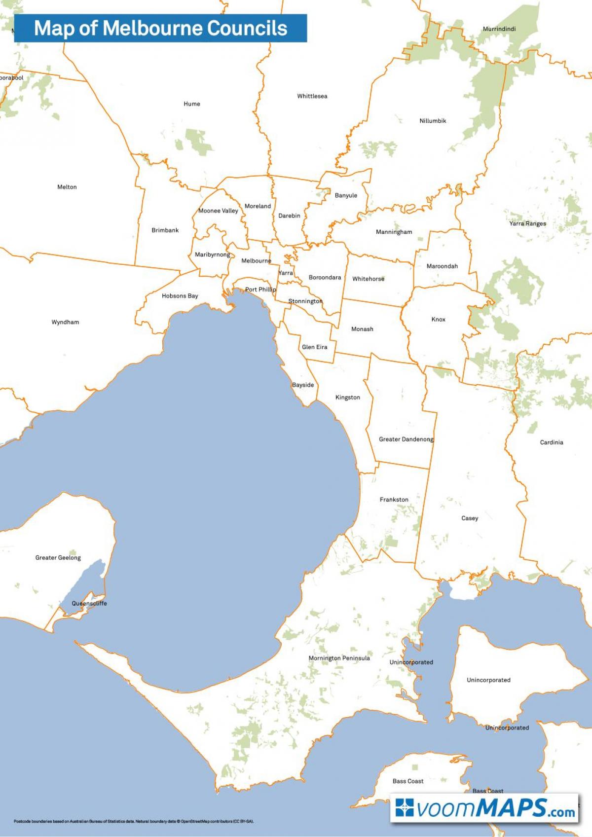 peta Melbourne majlis