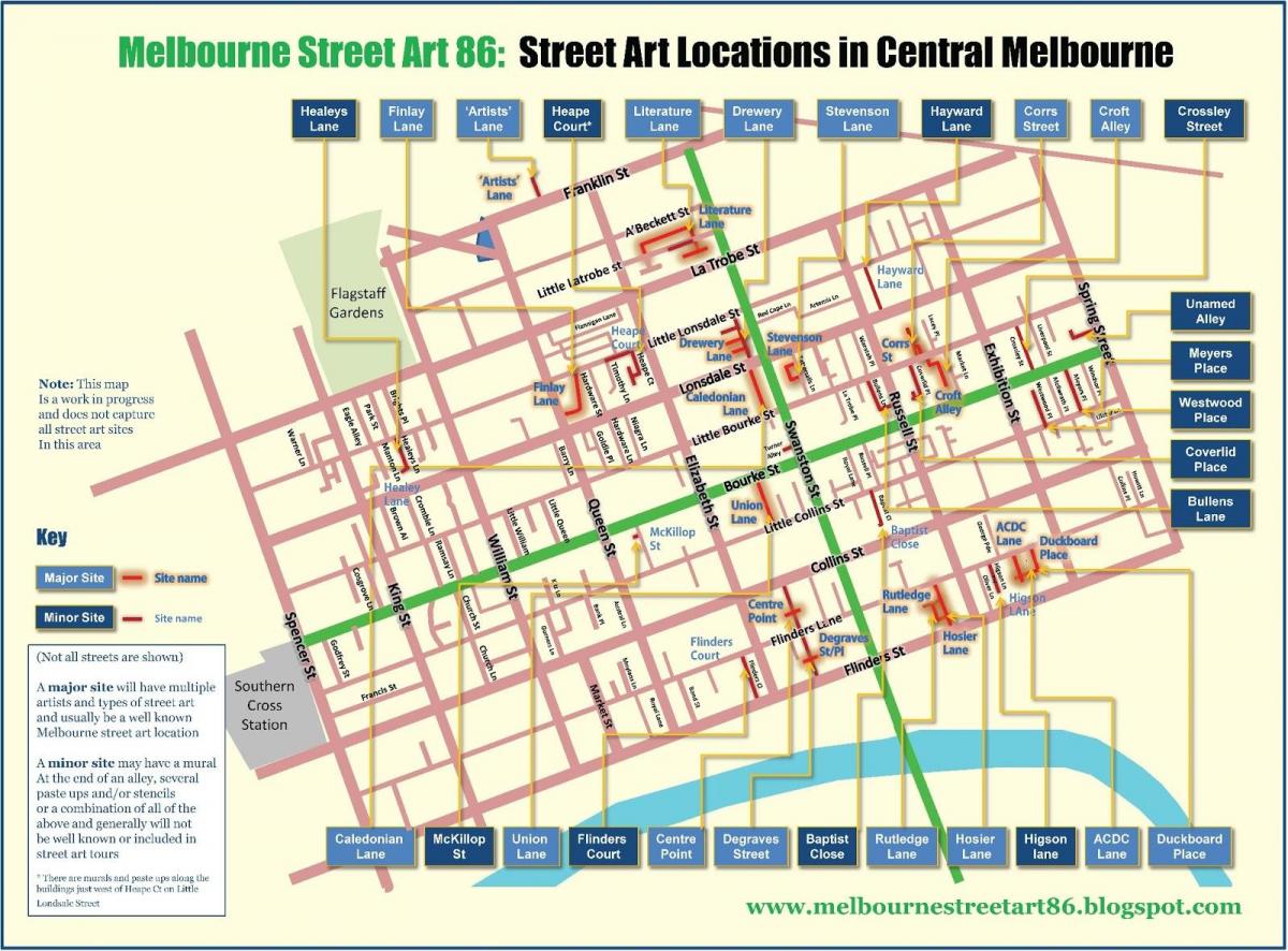 Melbourne peta jalan