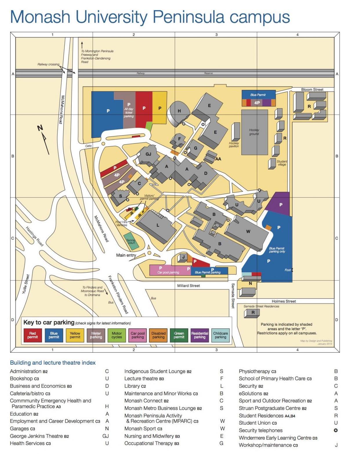 Tempat kampus universiti peta