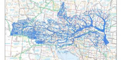 Peta Melbourne banjir