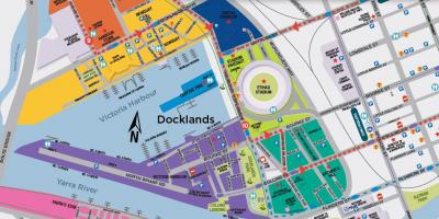 Docklands peta Melbourne