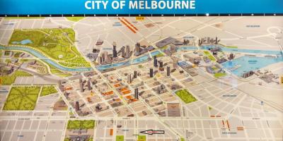 Melbourne peta kedai