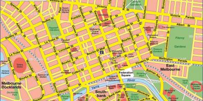 Melbourne peta bandar