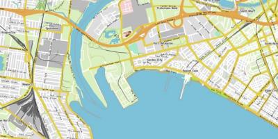 Peta pelabuhan Melbourne